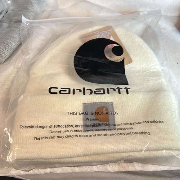 Cathartt Knit Cuffed Beanie. Model A18. Winter White NWT - Picture 2 of 2